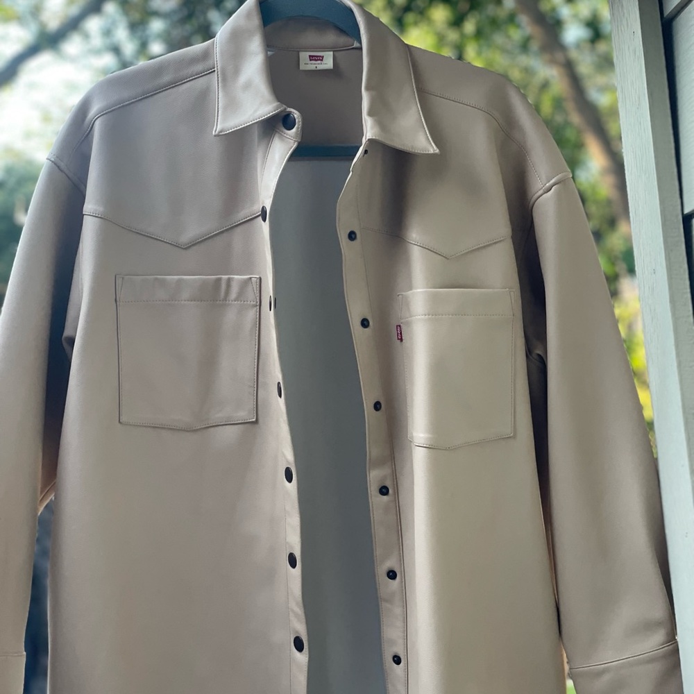 Levi's Faux Leather Shacket